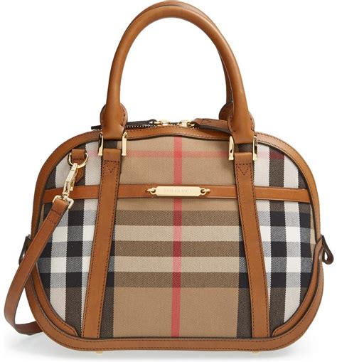 Burberry Small Orchard House Check Satchel 